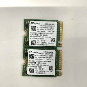 K60603154 SK hynix NVMe 256GB SSD 2点【中古動作品】