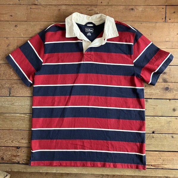 ペルー製 L.L.Bean エルエルビーン ラガーシャツ ポロシャツ 肉厚