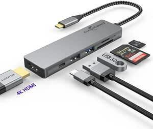 USB C ハブ 6-in-1 アダプタ タイプc GADEBAO 4k hdmi type c ドッキングステーション マルチポ