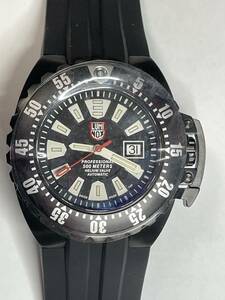 UNUSED new goods unused Luminox LUMINOX 1501 deep diver 1500 series self-winding watch black polyurethane white 