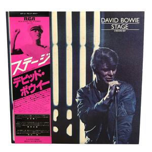 LP レコード David Bowie デヴィッドボウイ Stage RCA-9149 9150 2枚組 JP ジャケット 歌詞 音楽 アートアンドビーツ