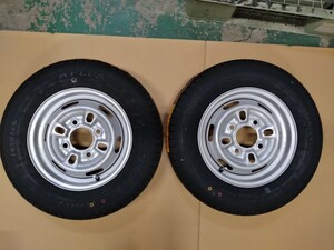 【2本セット】軽トレーラー用 ホイールタイヤ 145R12 貨物タイヤ 車検対応