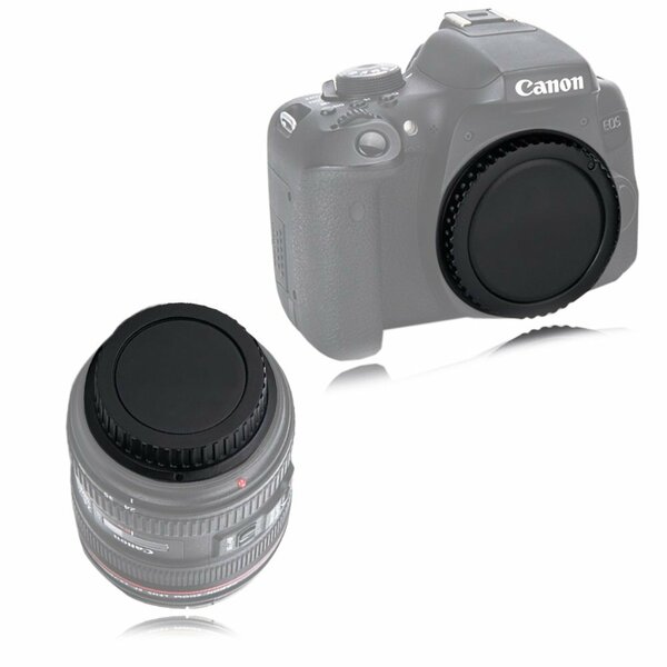 【特価商品】キヤノンCanon用 カメラボディキャップとリアレンズキャップ EOS Kiss F/X50/9000D/8000D/