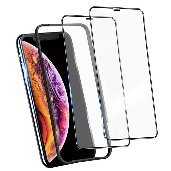 【在庫セール】iPhone11Pro iPhoneX 【2枚入り】 Xs 強化ガラスフィルム (2枚) 高感度なタッチ感/指紋付着