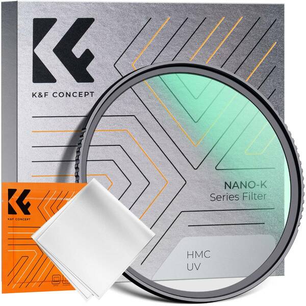 【数量限定】レンズ保護用 1枚クリーニングクロス付属（NANO-Kシリーズ） 薄枠 光学ガラス 紫外線カット 18層コーティング 