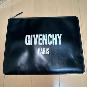 ■ 1円 ■ GIVENCHY ジバンシー バッグ クラッチバッグ スウェット ロゴ 刺繍 トレーナー ブラック デストロイ パーカー Tシャツ シャツ