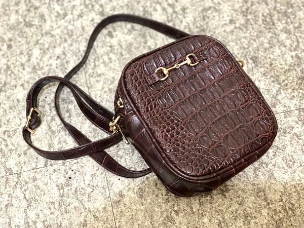 クロコ型押し ミニショルダー moussy EMODA GYDA EVRIS