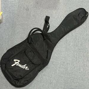 【中古】 Fender フェンダー ロゴ入り ブラック 黒 エレキギター ソフトケース ギターケース ギグバッグ 