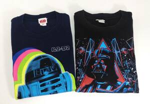 【USED】STAR WARS　R2-D2/DARTH VADER S/S T-Shirt 2pc Tee Lucasfilm スターウォーズ Tシャツ ダースベイダー Tシャツ