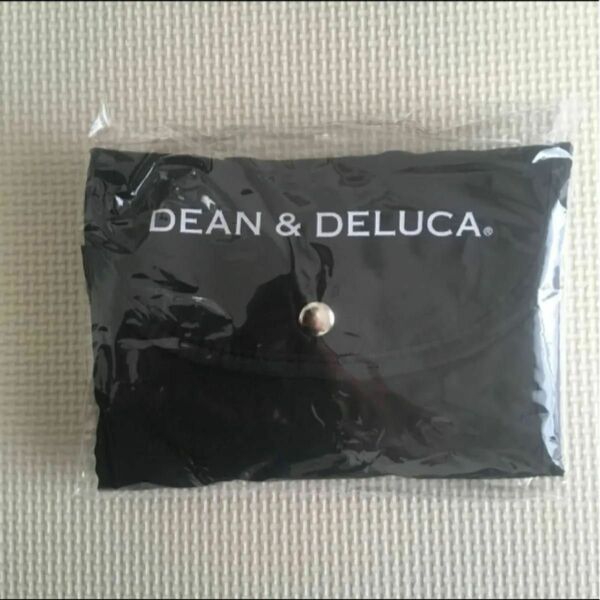 DEAN&DELUCA ディーンアンドデルーカ エコバッグ　ショッピングバッグ　折りたたみバッグ　ブラック　黒