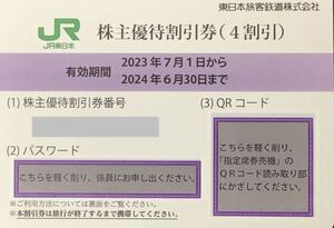 JR東日本株主優待券 40％割引 4枚 送料無料