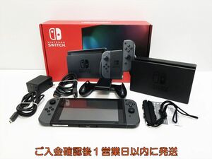 【1円】任天堂 新モデル Nintendo Switch 本体 セット グレー ニンテンドースイッチ 初期化/動作確認済 新型 L05-365yk/G4