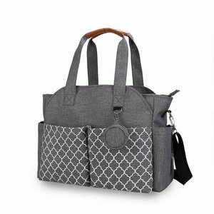  "мамина сумка" большая сумка плечо 3way рюкзак ручная сумка сумка нейлон водоотталкивающий легкий место хранения мама женский серый 