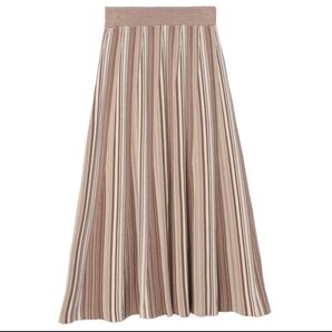 マルチストライプニットスカート