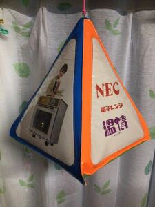 当時物/昭和レトロ/NEC/店頭用/空ビ/38㎝/電子レンジ/看板/非売品/POP/台紙/昭和家電/レトロ/ディスプレイ/ガレージインテリア/検/National