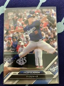 日本語版 グラスノー ドジャース Topps now 大谷翔平 Tyler Glasnow レイズ 野球 トレカ カード MLB RTOD 