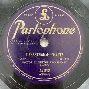 SP盤 戦前 戦中 レコード 昭和 レトロ Parlophone VICTOR SILVESTER’S HARMONY MUSIC Liebestraum Waltz The Teddy Bears’ Picnic