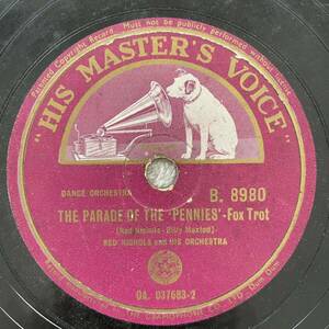 SP盤 戦前 戦中 レコード 昭和 レトロ VICTOR RED NICHOLS The Parade of The Pennies Hot Lips Fox Trot 