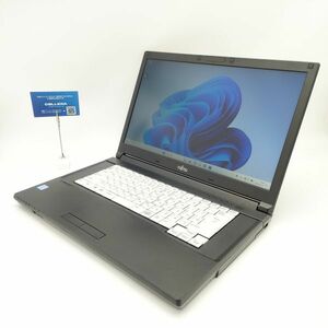 ★AC付き/OS入り/良品★ 富士通 LIFEBOOK A577/S [Core i3 7130U 8GB 256GB 15.6インチ Windows11 Pro] 中古 ノートPC (4029)