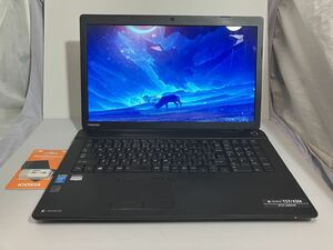 【大画面：17インチ】東芝　TOSHIBA DynabookT57 /45M/i5-4210U /WEB カメラ/ 新品SSD512GB/8GB / Win10pro