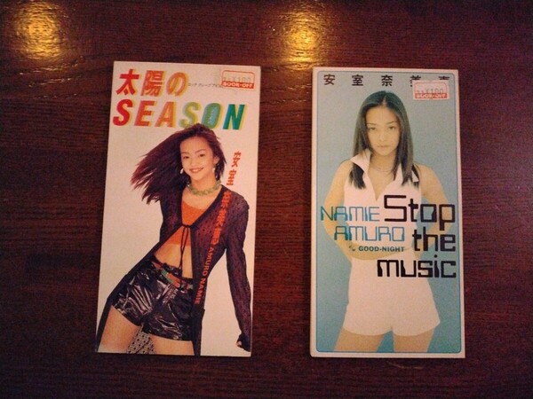 送料込み 安室奈美恵 CD 2枚 太陽のSEASON ストップ・ザ・ミュージック
