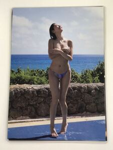 [150μ film thick laminate processing ]. wistaria . fee 4 page magazine. scraps hand bla T-back bikini swimsuit gravure 