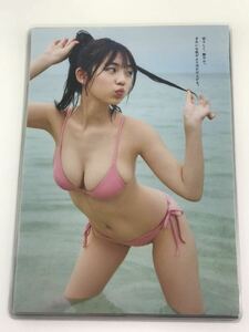 [150μフィルム厚手ラミネート加工］　菊地姫奈11ページ　雑誌の切り抜き　ビキニ水着　夏休みグラビア