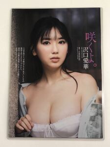 [150μフィルム厚手ラミネート加工］　沢口愛華6ページ　雑誌の切り抜き　ビキニ水着　グラビア