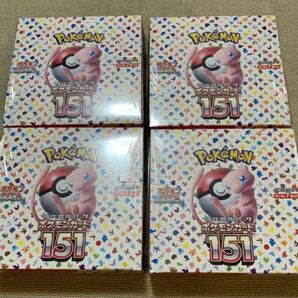 ポケモンカードゲーム シュリンク付 4BOX　151