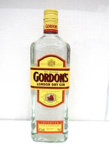 1円～【未開栓|古酒】GORDON'S ゴードンズ ロンドン ドライ ジン スピリッツ 750ml 47.3%【富】