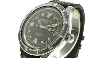 LVSP6-6-17 7T062-17 Calendar Auto ORIENT オリエント 腕時計 0-19762 ワールドトリップ 自動巻き 約71g メンズ シルバー 動作品 中古