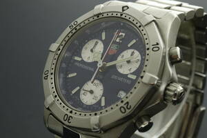 LVSP6-6-35 7T062-35 TAG HEUER タグホイヤー 腕時計 CK1112-0 クロノグラフ クォーツ 約123g メンズ シルバー 付属品付き ジャンク