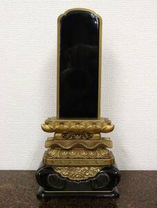[ stock goods ] memorial tablet on etc. cat circle height approximately 30.3cm. name / law name Buddhism / Buddhism fine art / family Buddhist altar / Buddhist altar fittings / temple . Buddhist altar fittings memorial service / law necessary ornament / decoration thing [C079-s131]