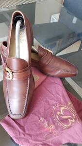 BARRATS バラッツ「スペイン製」ローファー ◆ 茶 UK 6 約25.0㎝ カーフレザー 本革 ビジネス/ドレスシューズ