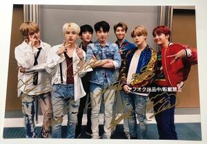 BTS 直筆サインA4サイズ写真 防弾少年団