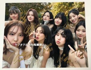 TWICE 直筆サイン大判写真 【20×25サイズ】②