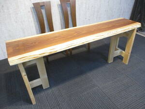 G091　杉　座卓　ローテーブル　一枚板　テーブル　一枚板テーブル　ダイニング　カウンター　ベンチ