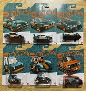 ホットウィール 56周年 パール&クローム ダッジバン チェイス HotWheels Pearl&Chrome CUSTOM '77 DODGE VAN MIX2 6種セット