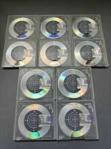 MD ミニディスク minidisc 中古 初期化済 マクセル maxell PURE PLATINUM 80 10枚セット