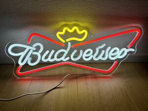  Budweiser Budweiser neon autograph LED display interior garage signboard neon light miscellaneous goods HOT wheels beer stylish EL