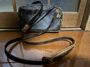 傷あり　LOUIS VUITTON ルイヴィトン モノグラム SL0061 マルリーバンドリエール ショルダーバッグ レザー ブラウン 