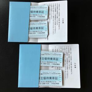 株主優待乗車証 京浜急行電鉄 (有効期限2024年11月30日まで)30枚セット