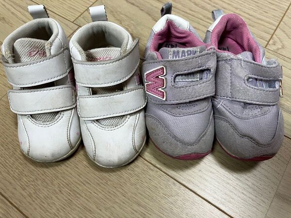 ベビー 13cm 14cm アシックス 靴 中古品