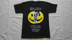 10 Deep Enjoy Your Trip Tee 黒 S 半額以下 60%off テン・ディープ 半袖 Tシャツ 前後プリント レターパックライト