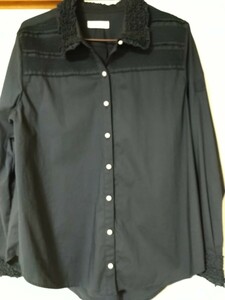  Ingeborg IB чёрный pico оборка рубашка блуза 2018