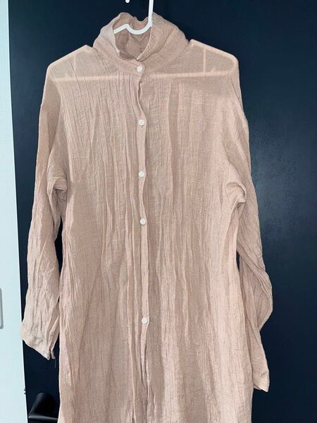 fifth シワ加工ロングシャツ