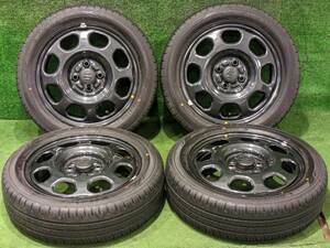 ダンロップ DUNLOP エナセーブ ENASAVE EC300+ 165/60R15 スズキ ハスラー 純正 スチールホイール 15x4.5J PCD100 4H ハスラー等に 売切!!