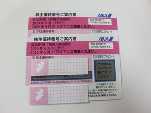 ★送料無料★　ANA株主優待券　 2枚 　2025年/5/31まで　未使用