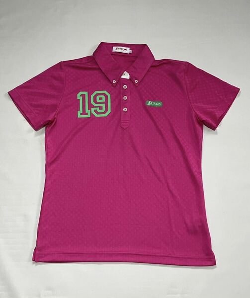 Srixon 半袖ポロシャツ ピンク　レディースLサイズ　TK-SWP5501-0 ゴルフウェア