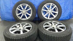 【宮城 塩釜発】中古 タイヤ・アルミホイールセット 4本 社外品 ZACK JP-110 175/65R14 5.5J PCD100 オフセット+40 ※個人宛発送不可